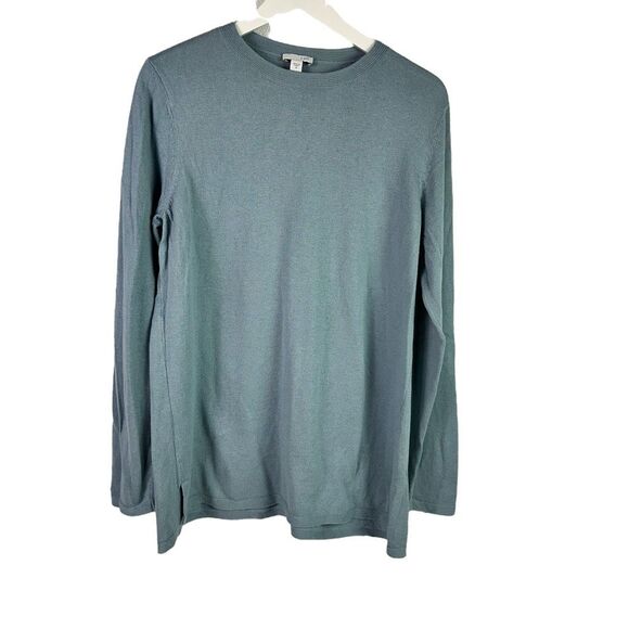 J. Jill Medium Dusty Blue Long Sleeve Sweater Crew Neck - Picture 1 of 6